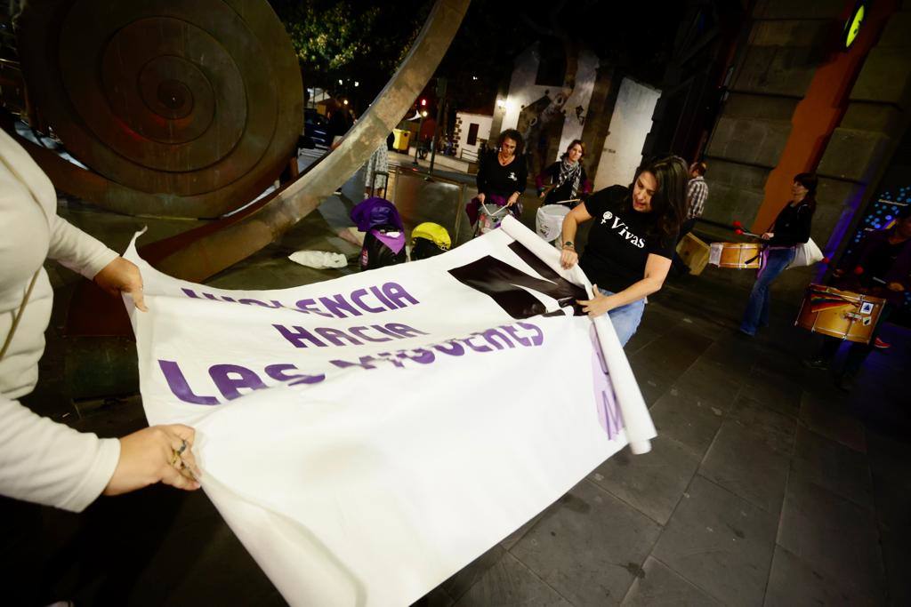 Fotos Concentración de la Red Feminista de Gran Canaria en repulsa por